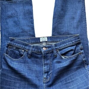 J. Crew Billie Demi Boot Crop denim